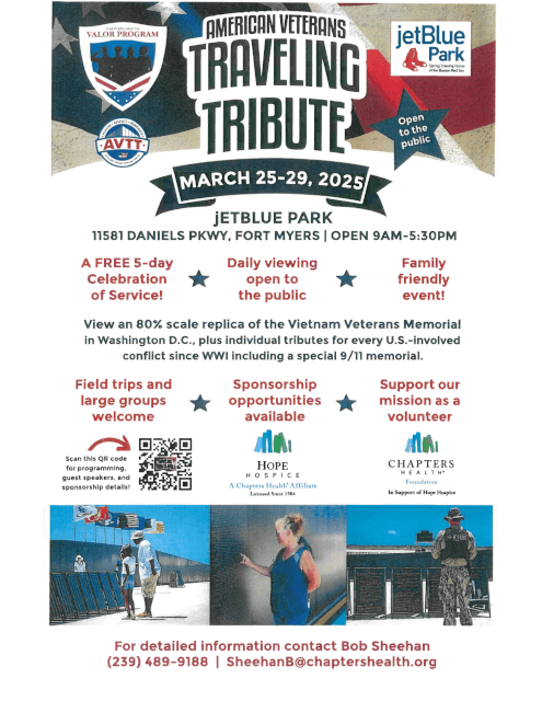 American Veterans Traveling Tribute March 25-29, 2025